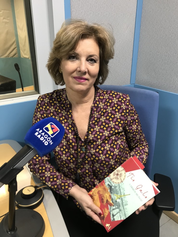 Entrevista a Carmen Muñoz en Aragón Radio presentando su novela "Tío Galo"