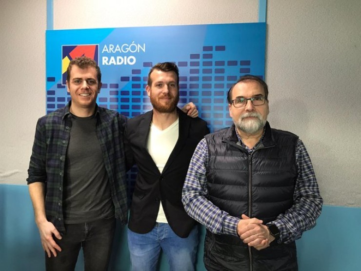 Cristian Aleza en la entrevista de Aragón Radio