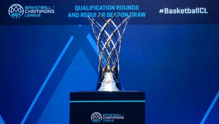 Imagen del trofeo de Basketball Champions League