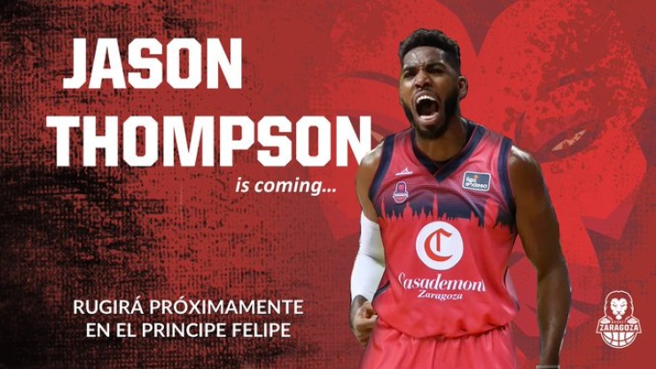 Jason Thompson como nuevo jugador de Casademont Zaragoza