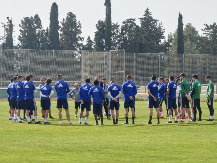 Una imagen del entrenamiento del Real Zaragoza este jueves. Foto: Real Zaragoza