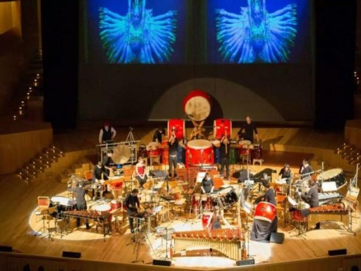 Grupo de percusión del Conservatorio Superior de Música de Aragón (F. Gobierno de Aragón)