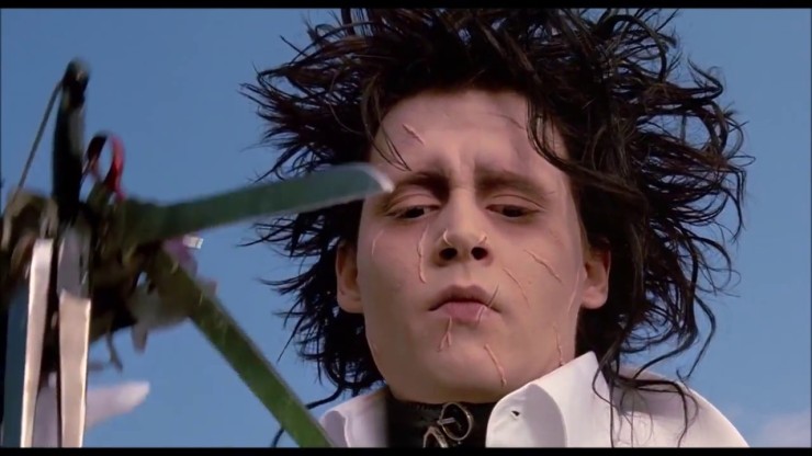 Johnny Depp en 'Eduardo Manostijeras', de Tim Burton