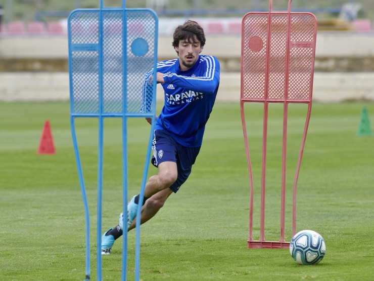 Julián Delmás, en un entrenamiento reciente.