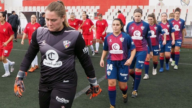 Las jugadoras de la SD Huesca Femenino. Foto: SD Huesca.