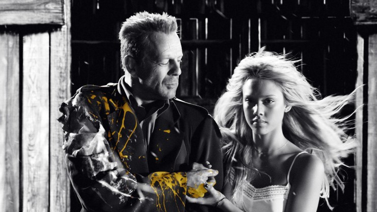 Bruce Willis y Jessica Alba en 'Sin City'