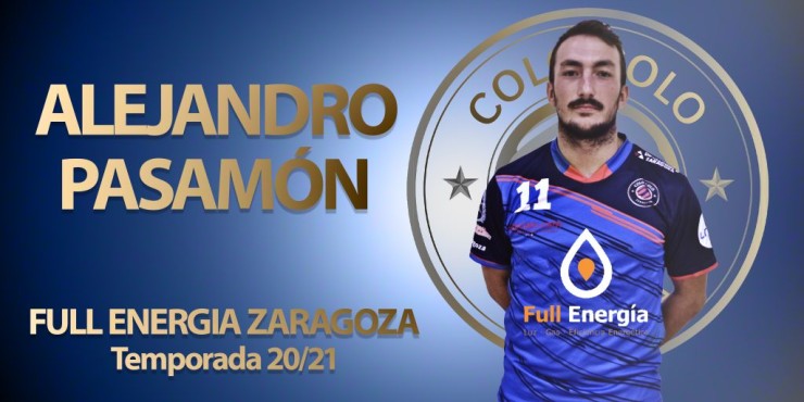Álex Pasamón, jugador del Full Energía Zaragoza. Foto: Full Energía Zaragoza.