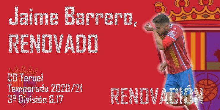 Jaime Barrero seguirá vistiendo la camiseta del CD Teruel la próxima temporada.