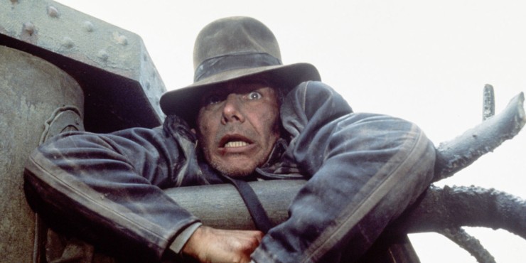Harrison Ford en apuros en 'Indiana Jones'