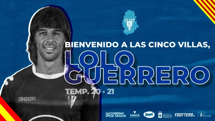 Lolo Guerrero, nuevo jugador de la SD Ejea