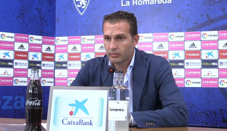Rubén Baraja, el día de su presentación como nuevo entrenador del Real Zaragoza.