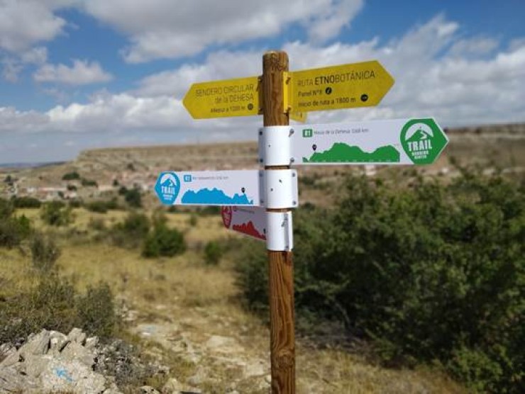 El Trail Center Geoparque Maestrazgo Allepuz cuenta con varios recorridos bien señalizados.