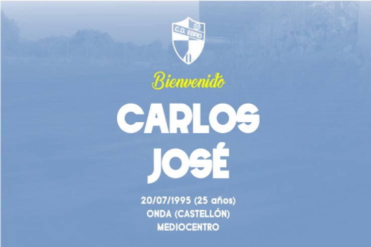 Carlos José refuerza el centro del campo del CD Ebro.
