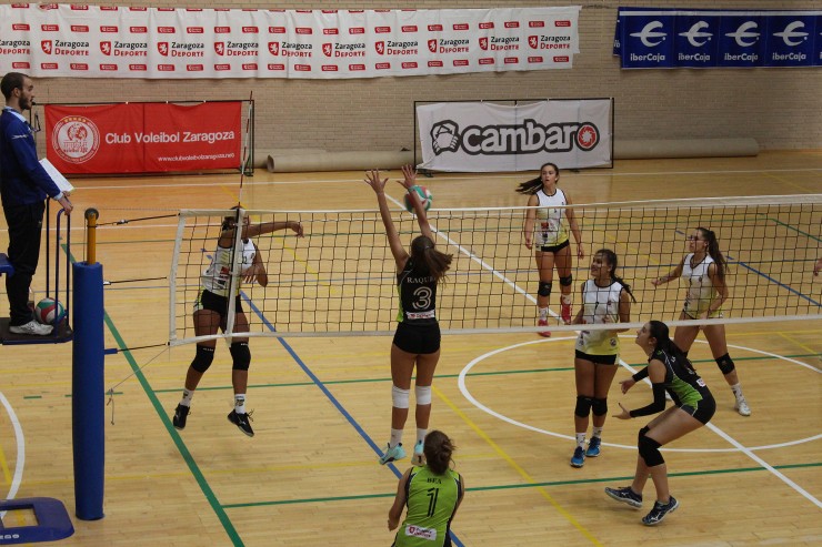 El Club Voleibol Zaragoza no logró hacerse con el título.