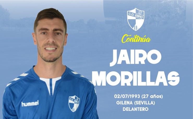 Jairo Morillas seguirá vistiendo la camiseta del CD Ebro.