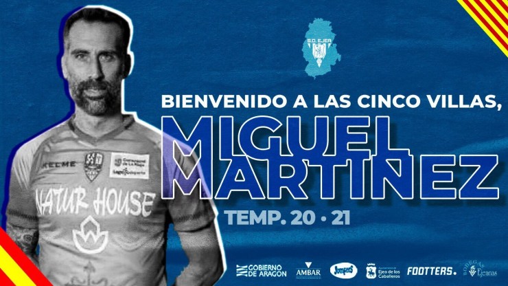 Miguel Martínez, nuevo jugador de la SD Ejea
