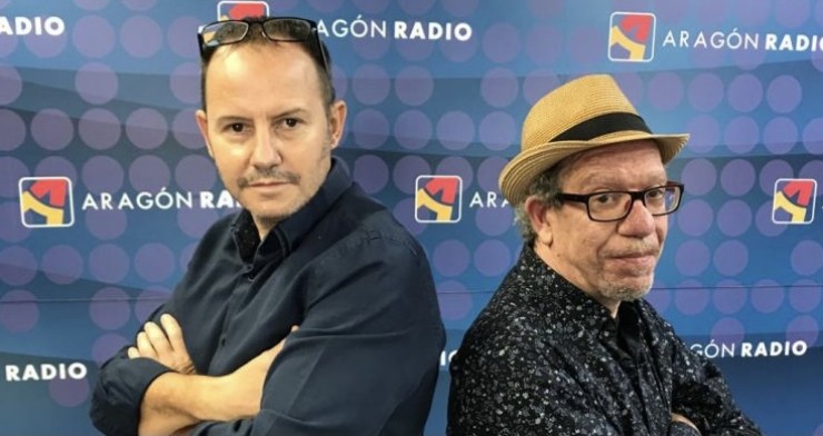 Los presentadores de los nuevos programas musicales de Aragón Radio, Javier Romero y Gonzalo de la Figuera