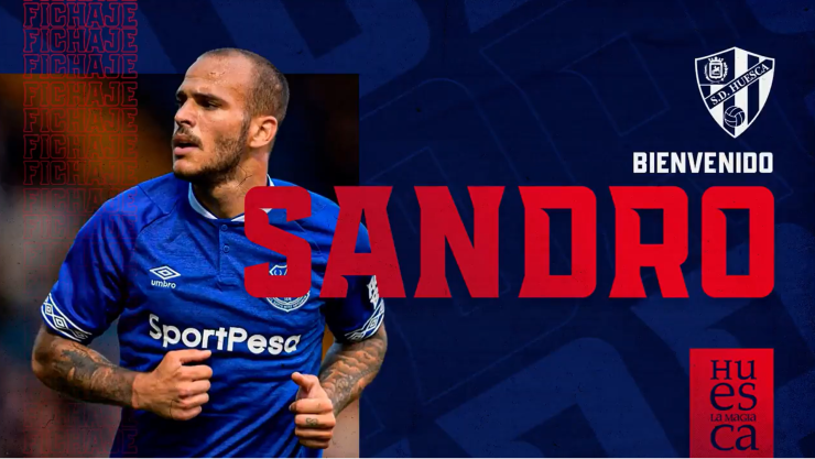 Sandro es el refuerzo para el ataque que buscaba la SD Huesca.
