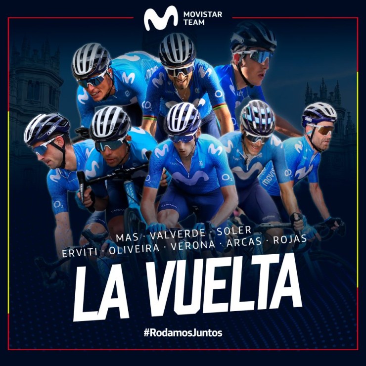 Corredores de Movistar Team para La Vuelta a España