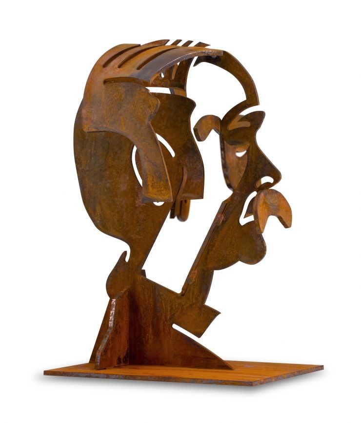 A los premiados se les entregará un busto de José Antonio Labordeta, realizado en acero corten e inspirado en las esculturas de Pablo Gargallo