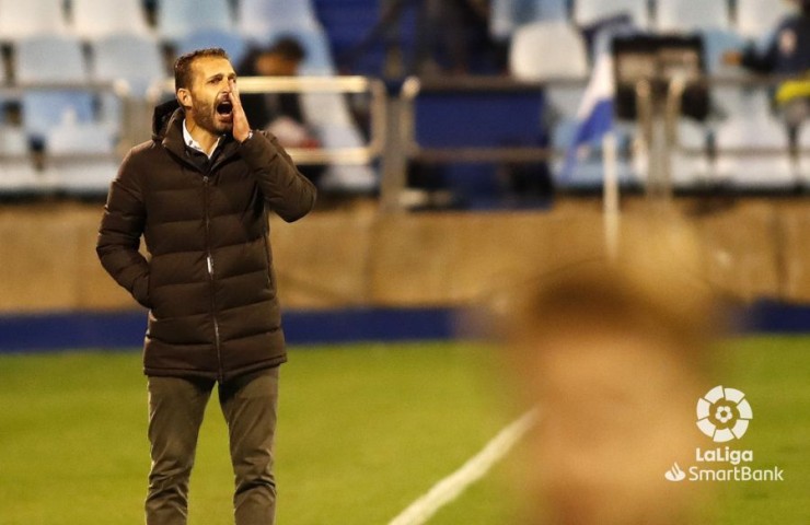 Rubén Baraja, entrenador del Real Zaragoza. Foto. LaLiga.