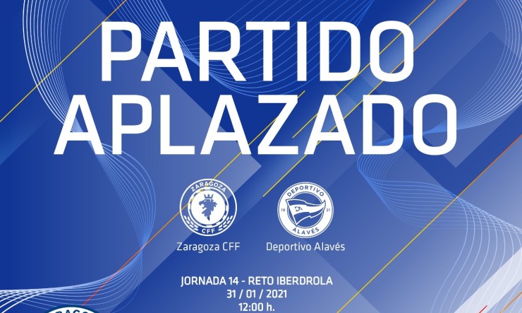 El Zaragoza CFF no jugará ante el líder mañana domingo.