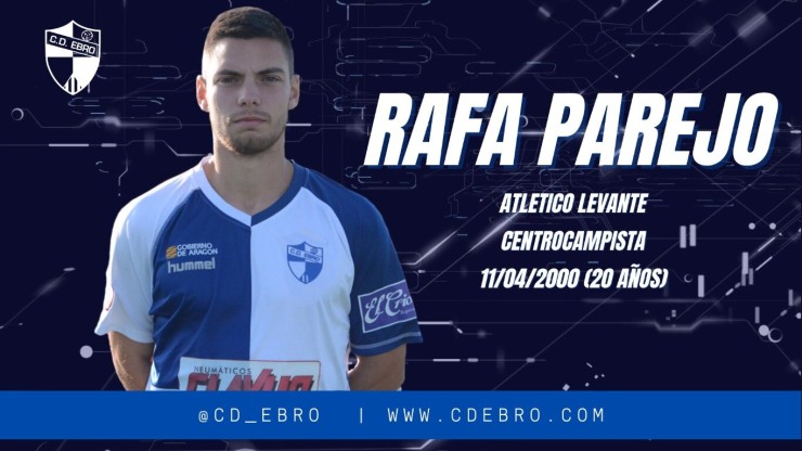 Rafa Parejo, nuevo jugador del CD Ebro
