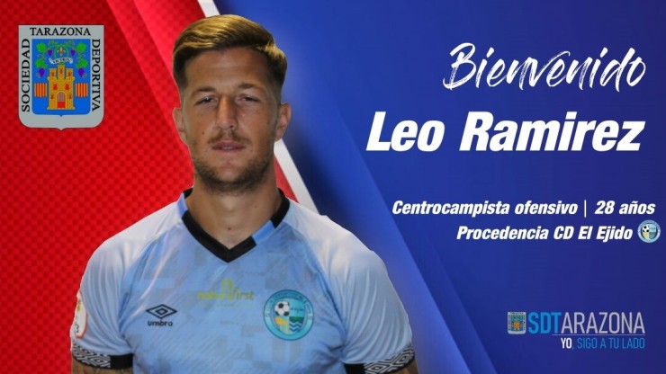 Anuncio del fichaje de Leo Ramírez.