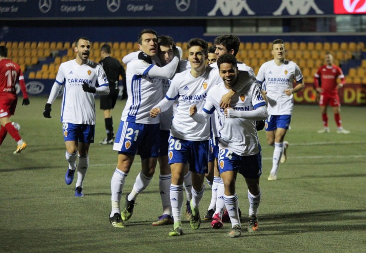 Raí celebra su gol. Foto: Real Zaragoza.