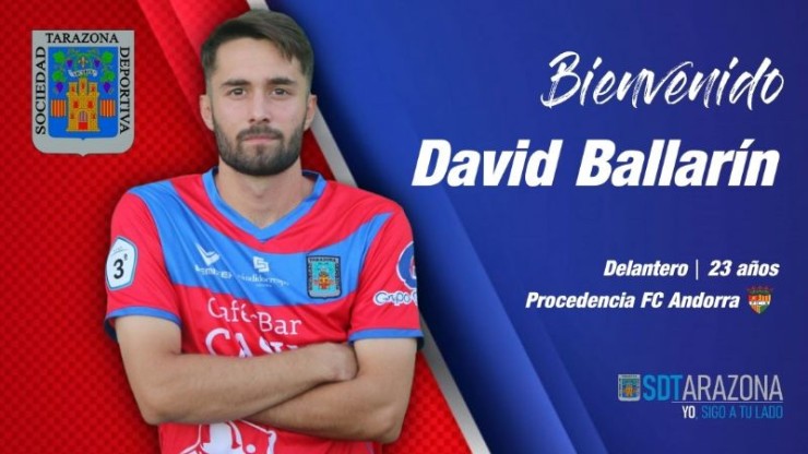 David Ballarín, regresa a la SD Tarazona.