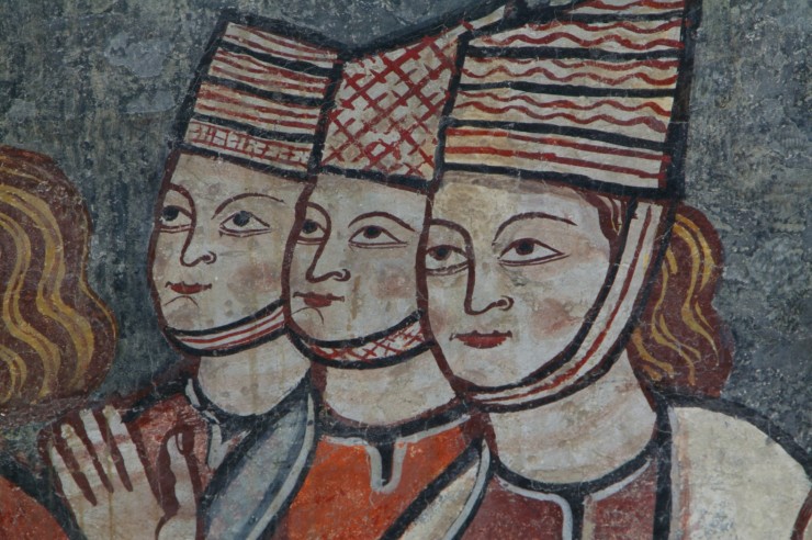 Mujeres medievales en las pinturas de Bierge