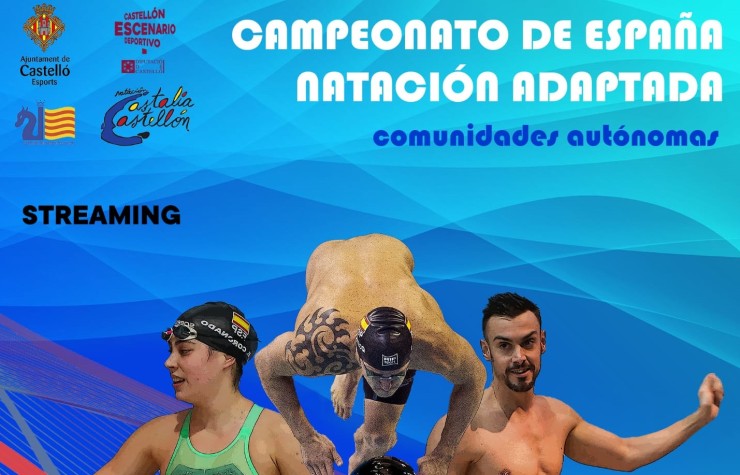 Cartel del Campeonato de España de natación adaptada.