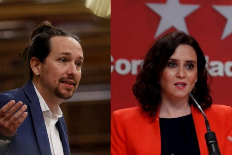 Candidatos a la Presidencia de la Comunidad de Madrid, Pablo Iglesias (Podemos) e Isabel Díaz Ayuso (PP)/EFE