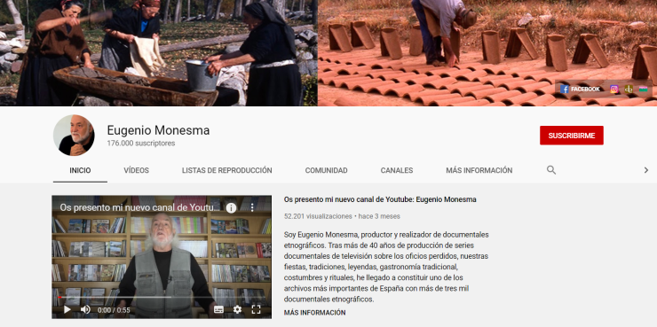 Canal de Youtube 'Eugenio Monesma'