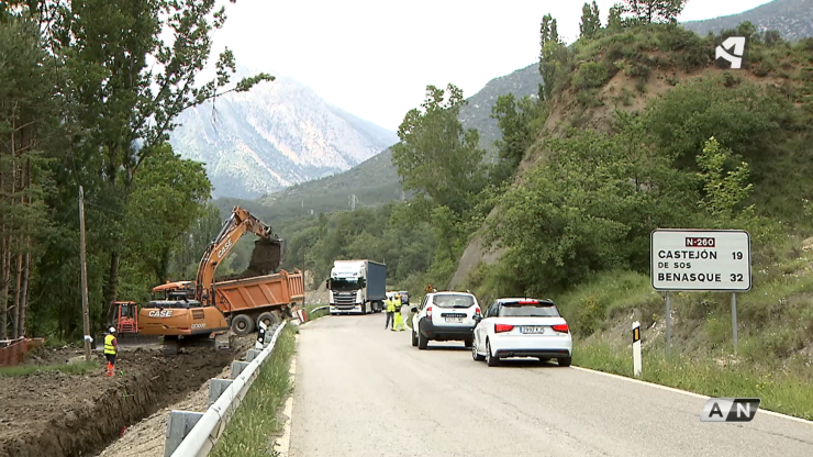 Obras en la carretera nacional 260 (Huesca)