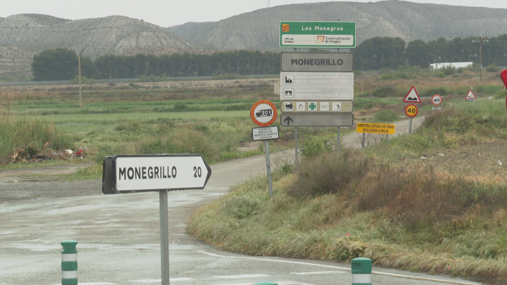 La carretera entre Osera y Monegrillo se cortará a partir del lunes.