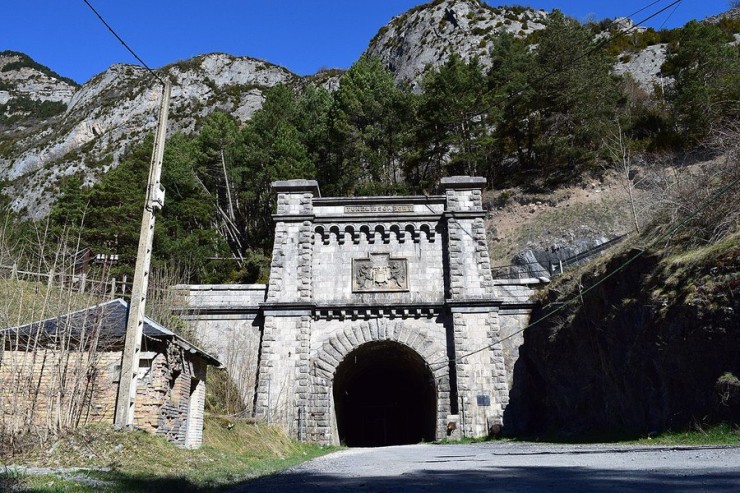 Entrada túnel de Somport por el lado español (MITMA).