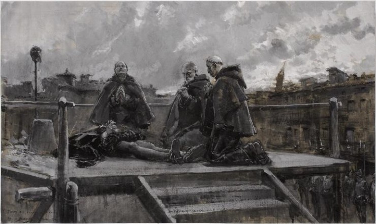 La ejecución de Juan de Lanuza (Boceto Museo de Zaragoza)