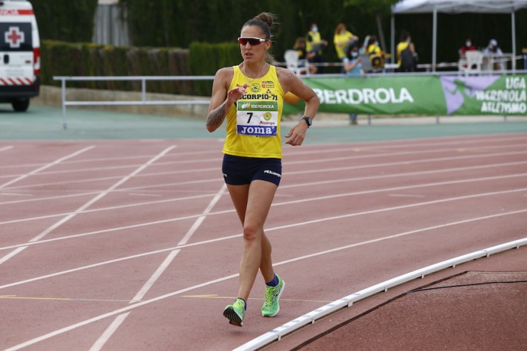 Ainhoa Pinedo ha conseguido el primer puesto en la prueba de 5.000 metros marcha.