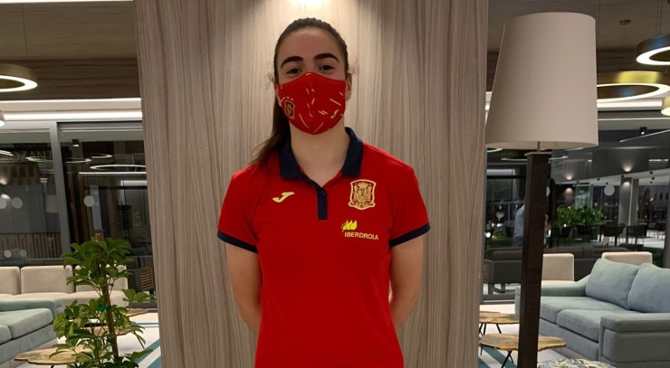 Cristina Marín, 'Titina', en su reciente convocatoria con la selección española Sub-21.