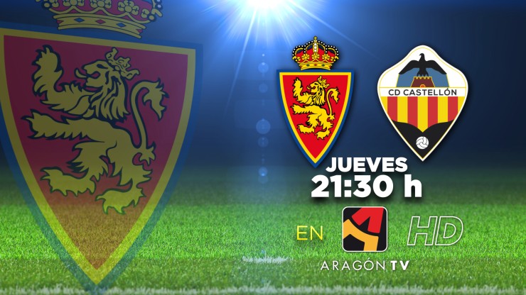Aragón TV emite ese jueves el duelo entre el Real Zaragoza y el Castellón.