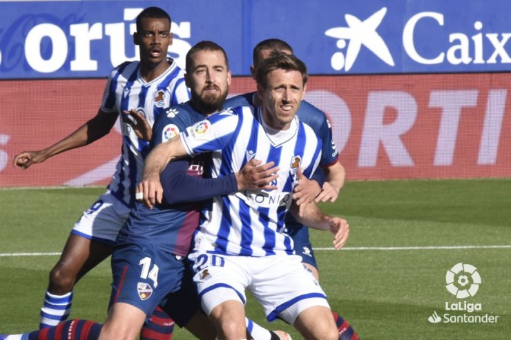 La SD Huesca necesita ganar a la Real Sociedad para acercarse a la permanencia. Foto: LaLiga