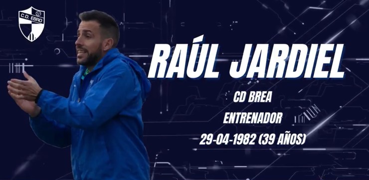 Raúl Jardiel, nuevo entrenador del Ebro.
