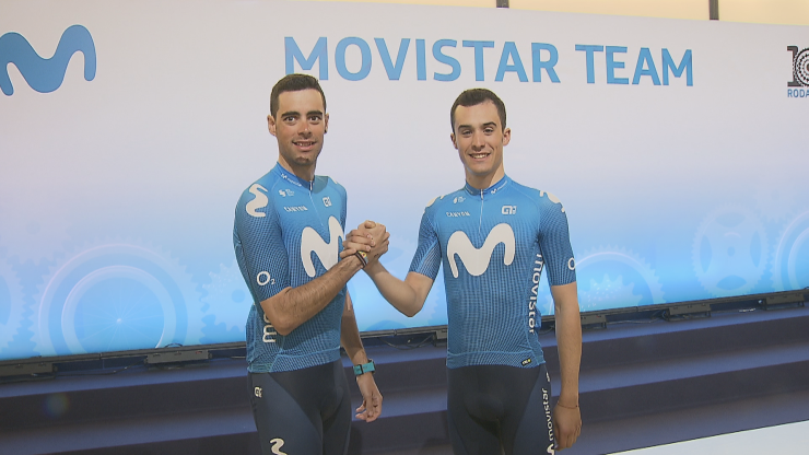 Jorge Arcas y Sergio Samitier, a la espera de conocer la elección del Movistar Team para el Tour.