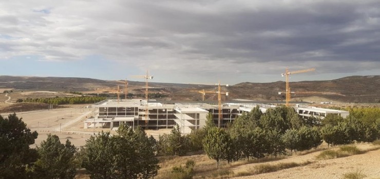 El nuevo hospital de Teruel, en construcción (EP).
