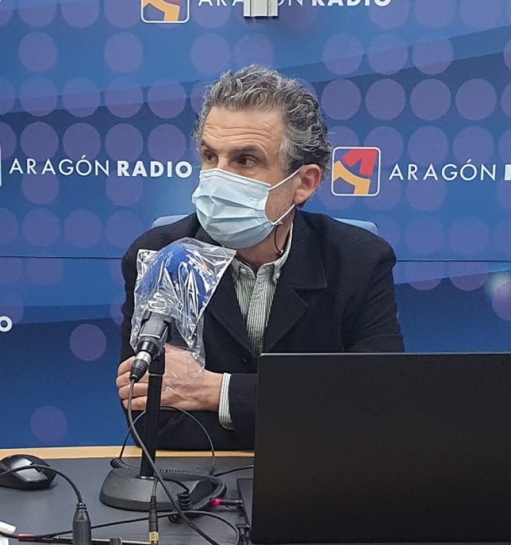 El director general de Salud Pública, Francisco Javier Falo, en una entrevista en Aragón Radio.