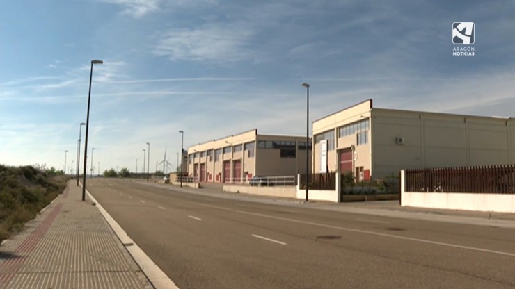 Imagen de un polígono industrial en Aragón.