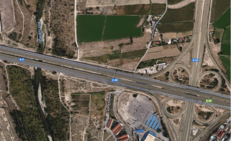 Vista aérea de la zona del accidente (Imagen: Google Maps)