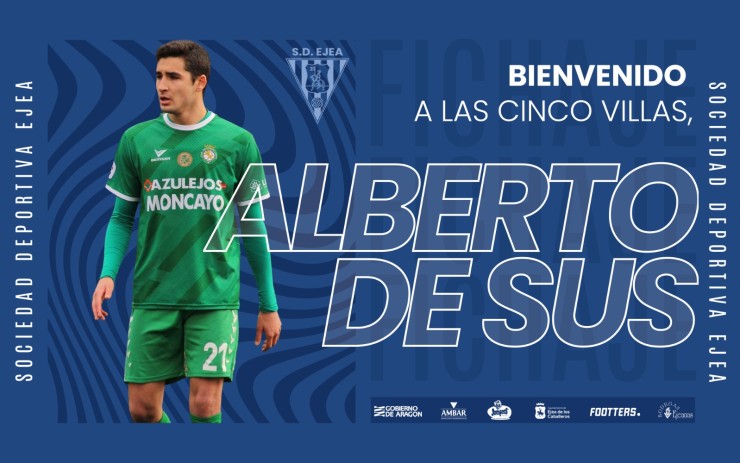 Alberto de Sus jugará en la SD Ejea este próximo curso.
