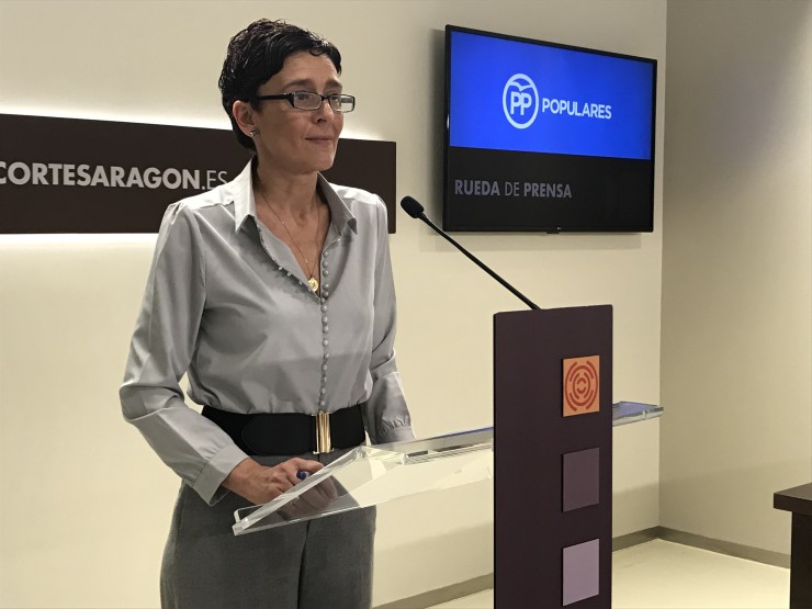 Ana Marín, portavoz de sanidad del PP en las Cortes.